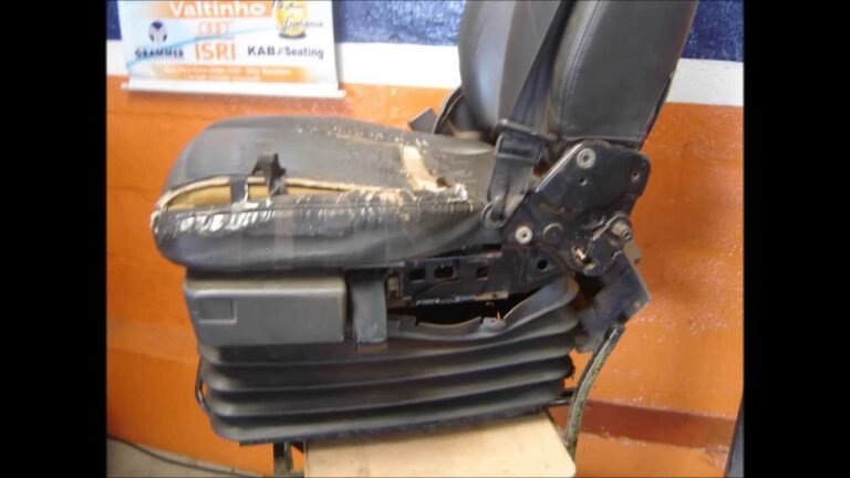 banco a ar em caminhao em funcionamento