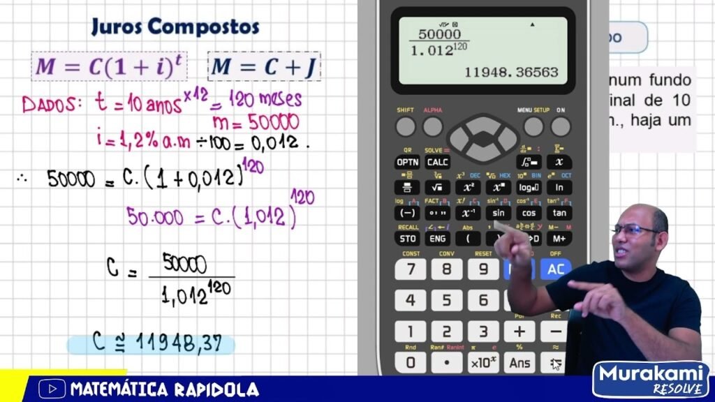 Como Calcular Juros Compostos Usando uma Calculadora Simples