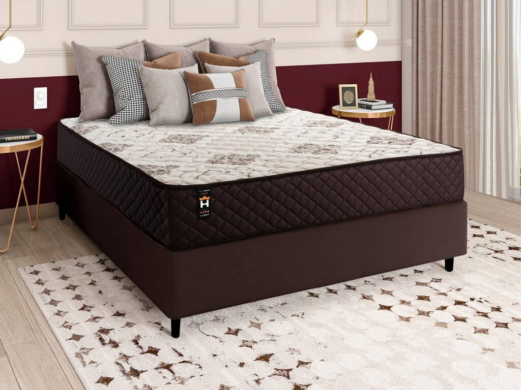 cama box casal com design elegante e confortavel