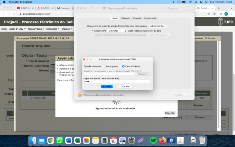 Como Fazer Consulta Pública no Projudi do TJPR Guia Completo! 27 computador com tela mostrando sistema projudi
