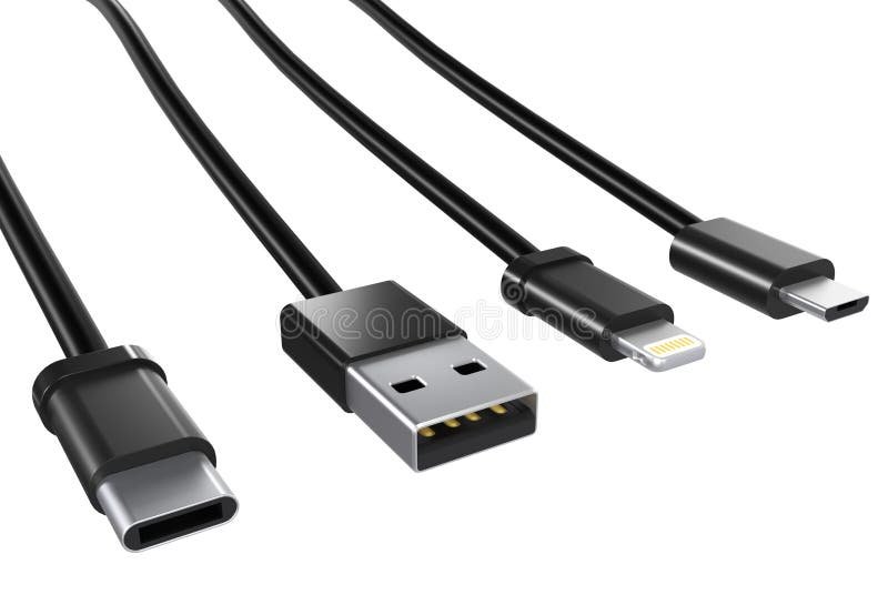 conector usb tipo c em fundo neutro