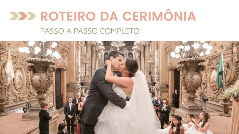 cortejo de casamento com documentos em destaque