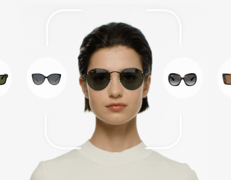 diversas formas de rostos com oculos ray ban