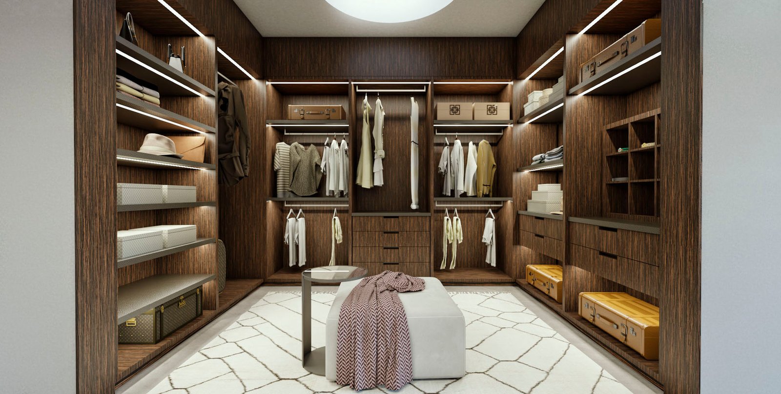 Como escolher um guarda-roupa com divisórias iguais para otimizar espaço