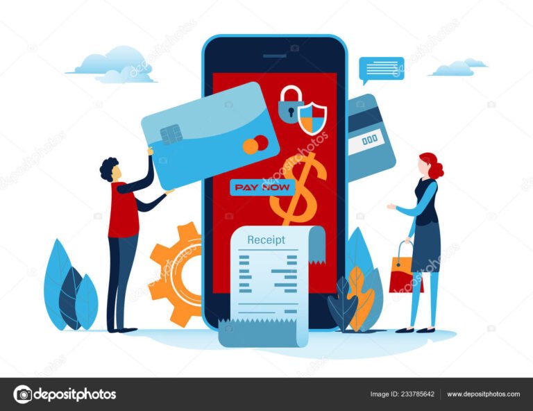 Como funciona o carnê digital da Banqi nas Casas Bahia 22 ilustracao de compras online e pagamento digital