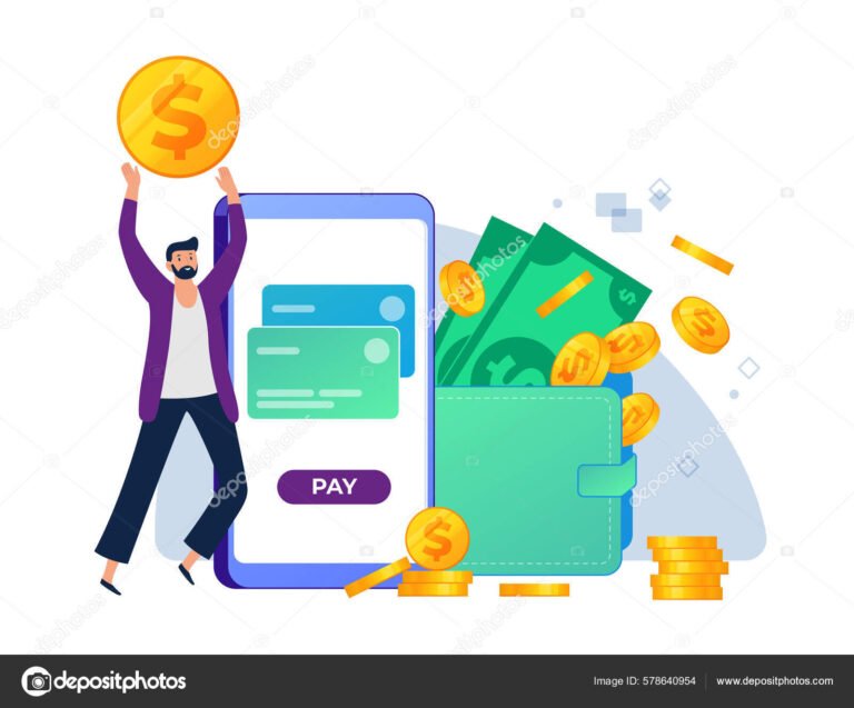 ilustracao de pagamento digital com pix