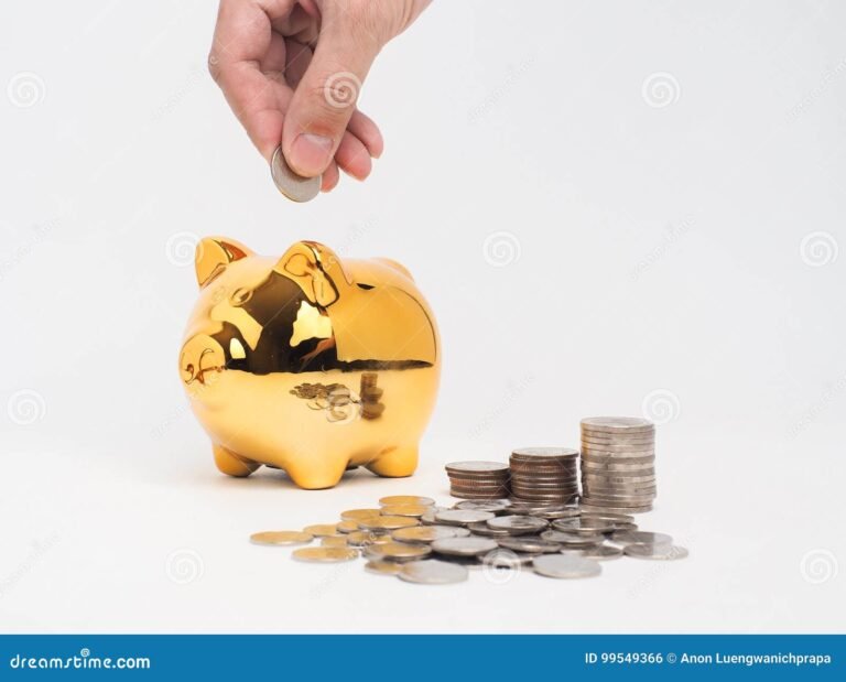 mao segurando uma moeda em um cofre