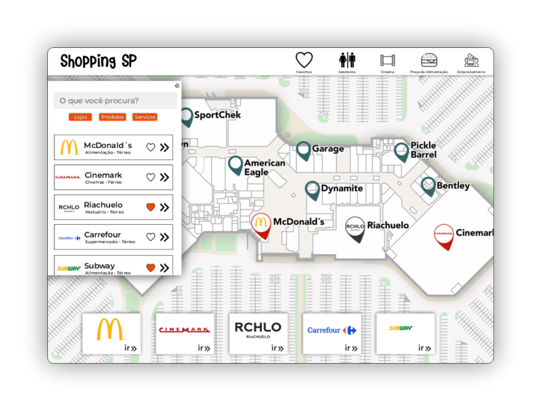 mapa de shoppings em sao paulo