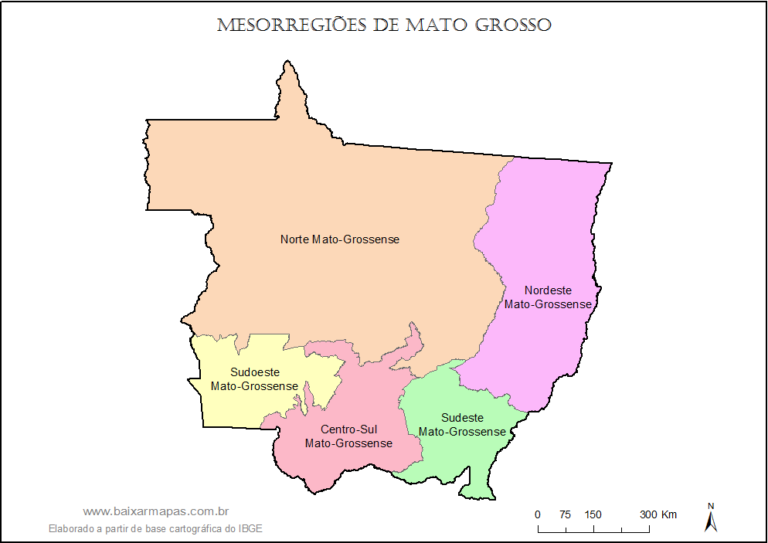 mapa do estado de mato grosso