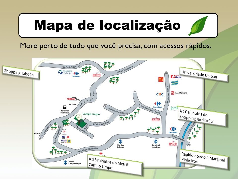 mapa do shopping campo limpo