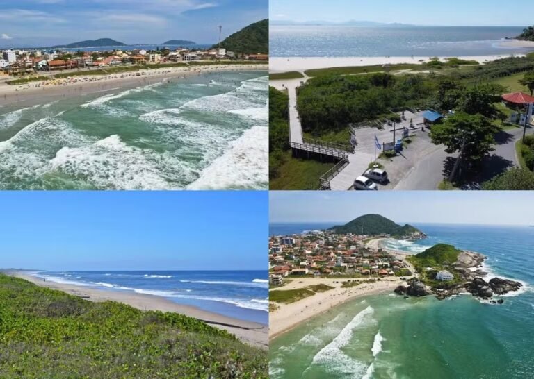 praia de aguas claras em sao francisco do sul