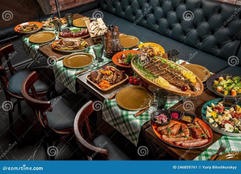 prato delicioso em uma mesa de restaurante