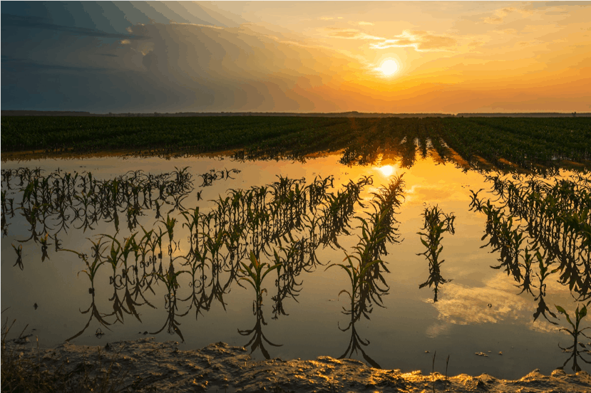 Como a infiltração da água da chuva no solo afeta a agricultura