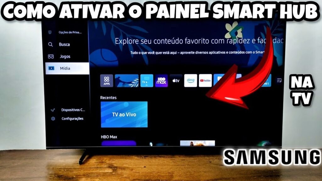 Como configurar e usar o Smart Hub na sua TV Samsung