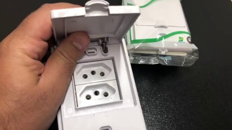 tomada a prova dagua em ambiente externo