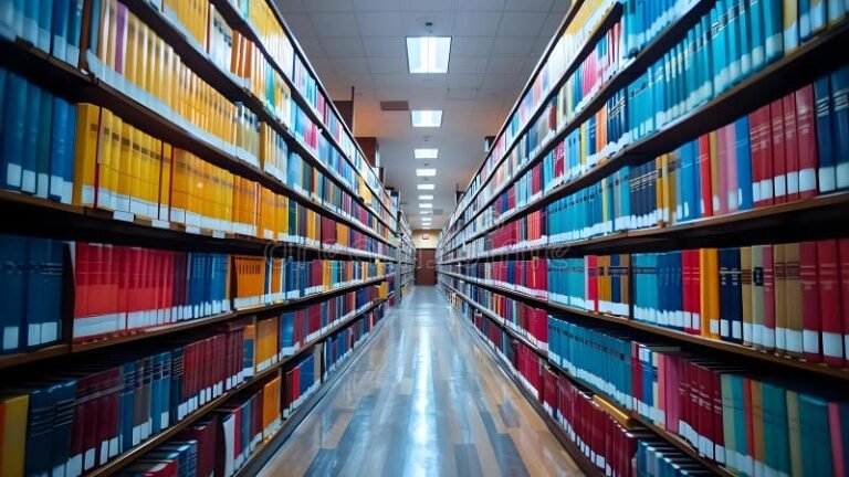 O Que é o Diário Oficial da União e Como Acessá-lo 2 uma biblioteca com livros e documentos legais