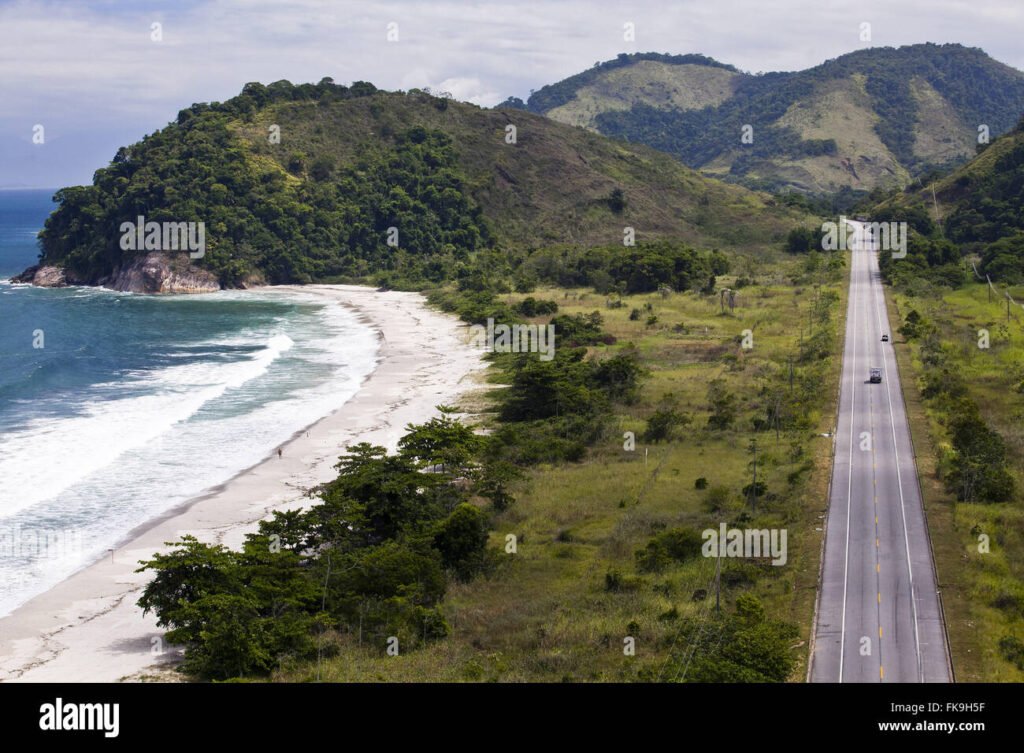 vista panoramica da estrada rio santos